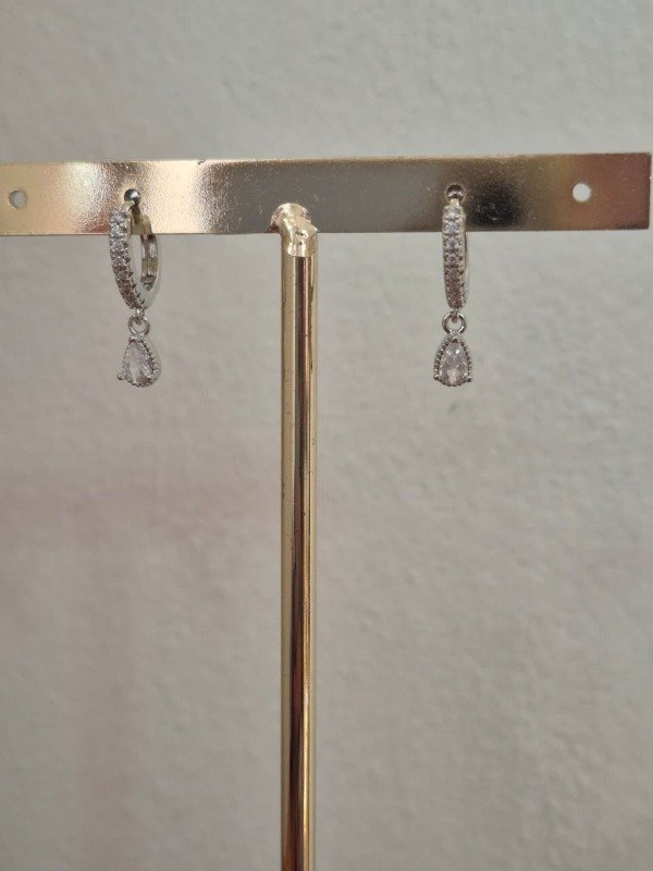 Producto - AROS DIAMANTE - plateado