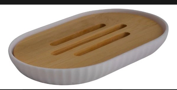Producto - Jabonera Plástica Con Bambú