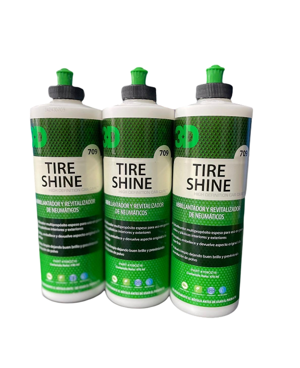 Producto - Tire Shine 3d Acondicionador De Cubiertas Plasticos Y Gomas