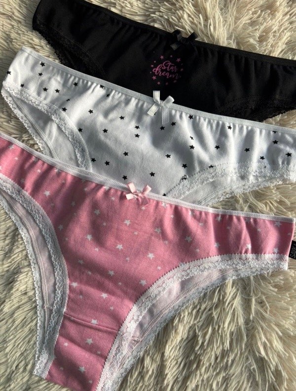 Producto - Vedetina estampada con puntilla línea premium X12 talle 44/46