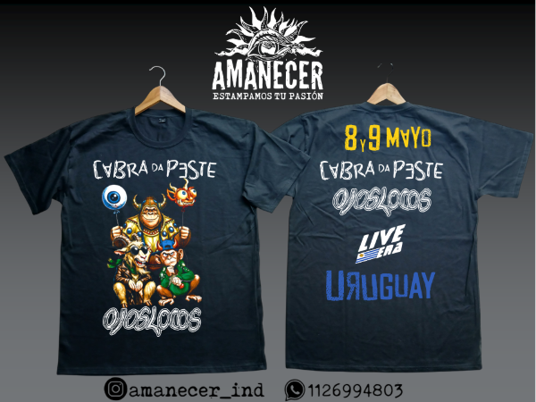 Producto - Remera Cabra Da Peste Y Ojos Locos en Uruguay