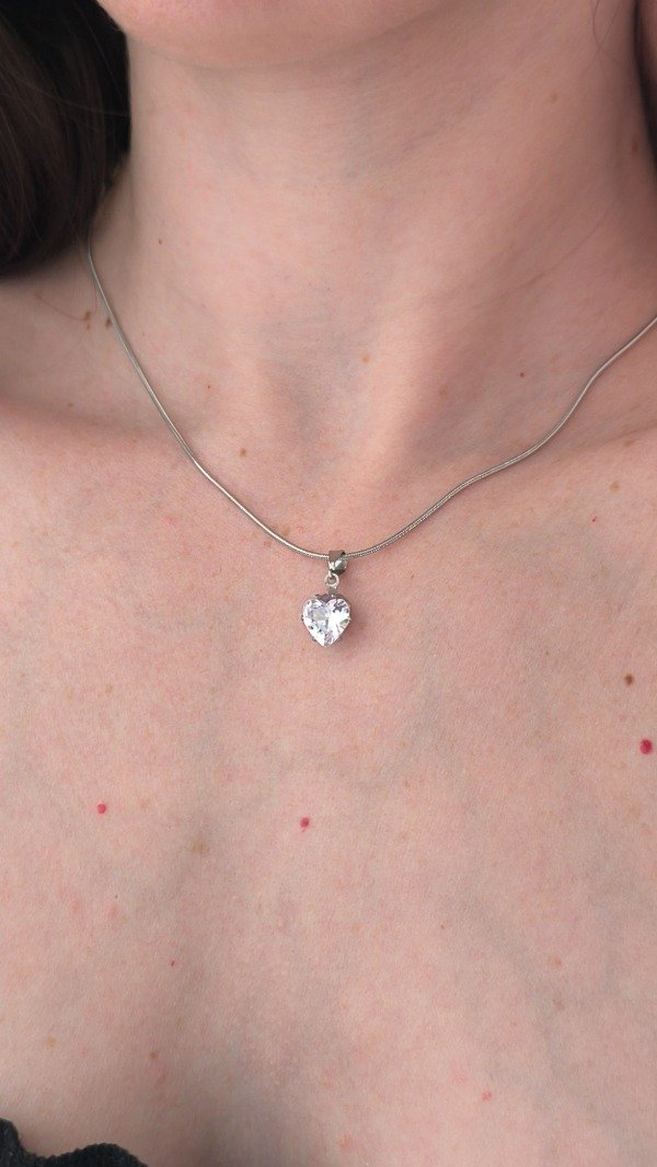 Producto - Collar Zirconia Corazon