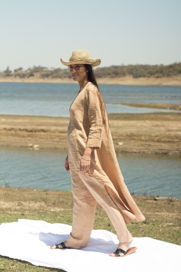 Producto - Conjunto Yucatán 100 Lino Camel
