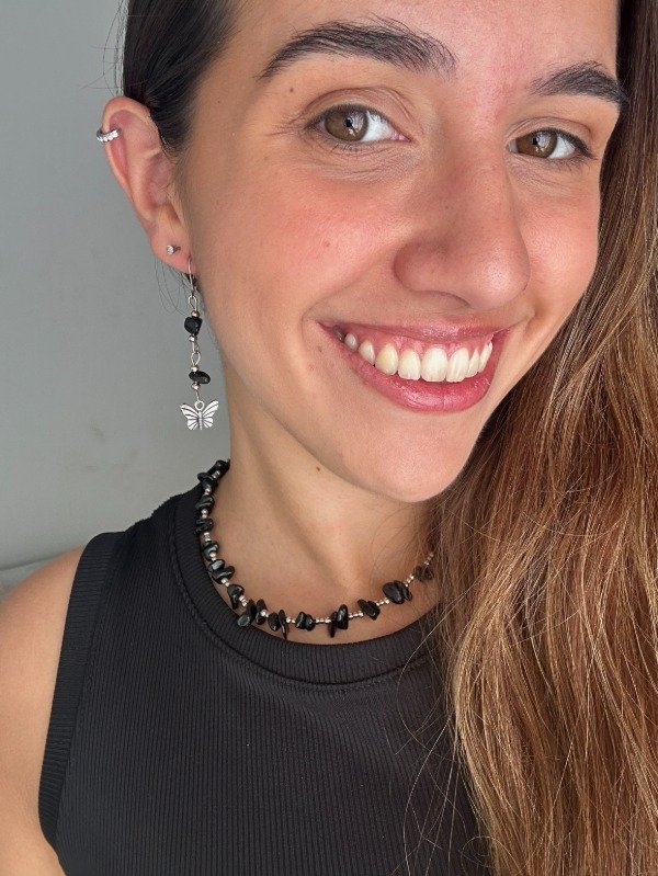 Producto - Aros Uma Obsidiana - 0
