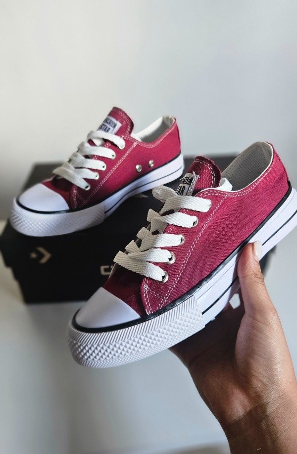 Producto - ZAPATILLAS ESTILO CONVERSE BORDO