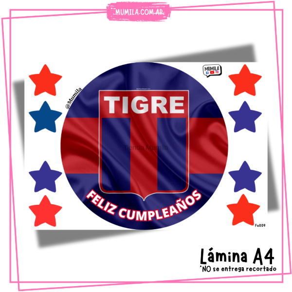 Producto - Lamina comestible Tigre EN STOCK