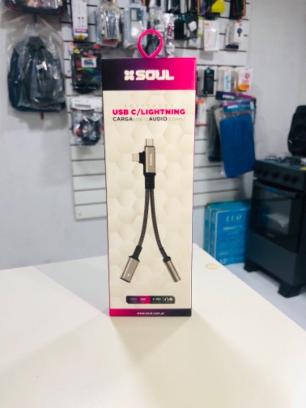Producto - Adaptador jack 2 en 1 tipo C/iPhone
