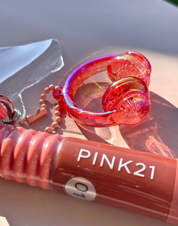 Producto - Lip gloss c/ llavero para celular/cartera pink 21 - 1