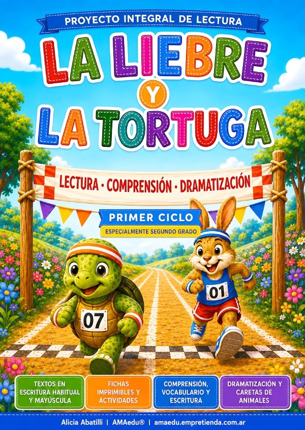 Producto - Lectura FÁBULA DE LA LIEBRE Y LA TORTUGA (Primer Ciclo) - 0