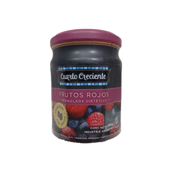 Producto - Mermelada con stevia frutos rojos Cuarto Creciente x280grs