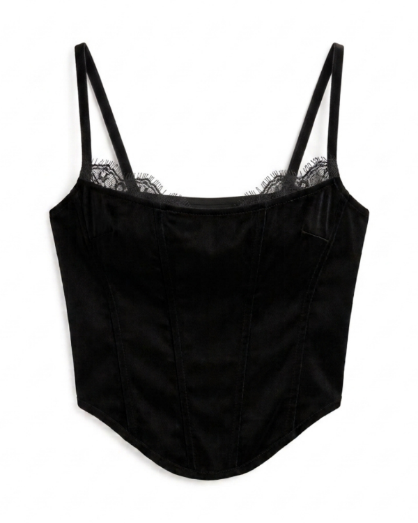 Producto - Corset Microfibra Puntilla - 0