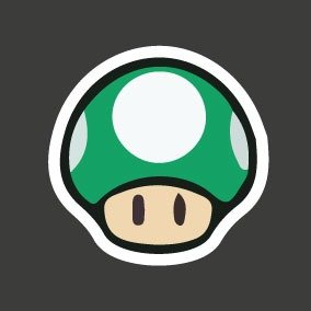 Producto - Mario bros, hongo verde 52