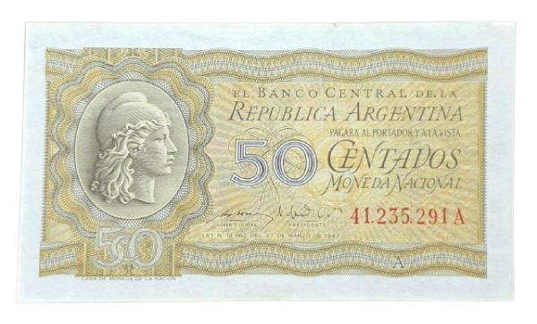 Producto - 50 Centavos Moneda Nacional (Bosio - Gómez Morales) Bott.1901a Aunc