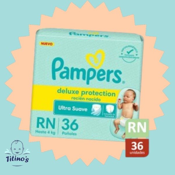 Producto - Pampers Deluxe RN+ (Hast.4KG) x36u x2 uni