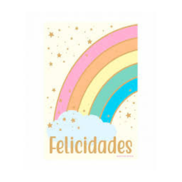 Producto - Mantel plastico impreso 1,80x1,20cm ARCOIRIS