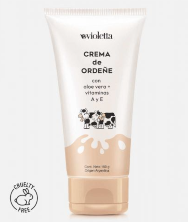 Producto - Crema de Ordeñe con Aloe Vera + Vitaminas A y E
