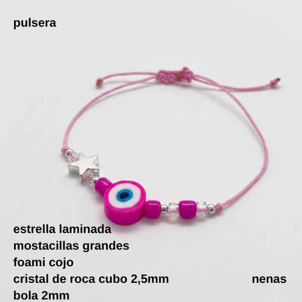 Producto - PUL #FP - Pulsera foami ojo turco y estrella de plata (DÓLAR)