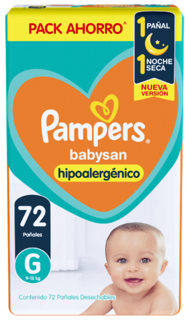 Producto - Pampers Babysan G 72