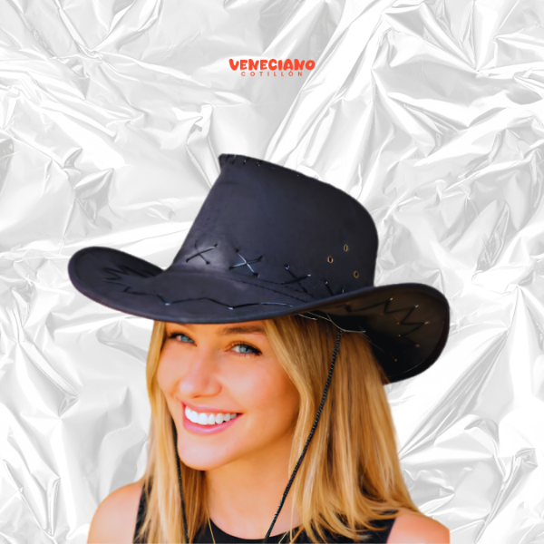 Producto - Gorro vaquero gamuza NEGRO