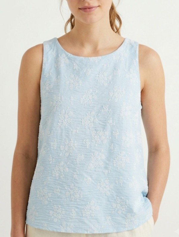 Producto - Musculosa Cerrada Creta Bordado (Art. 6178) - 0