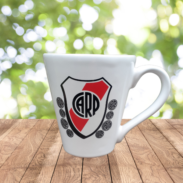 Producto - Taza de cerámica cónica River Plate