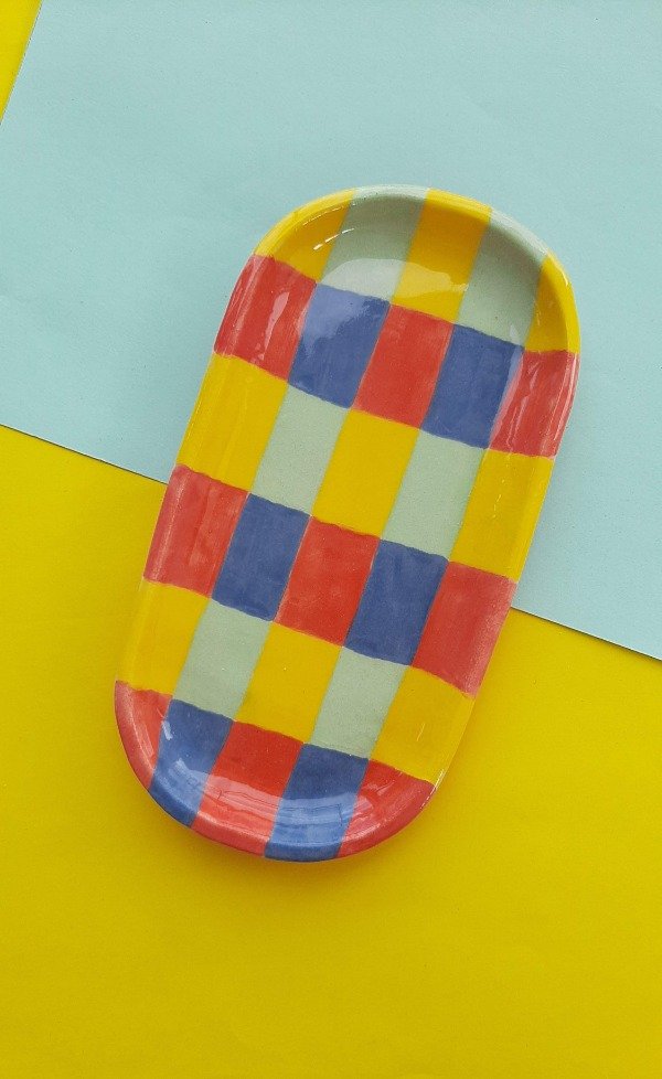 Producto - Bandeja mini Cuadrillé recto colores