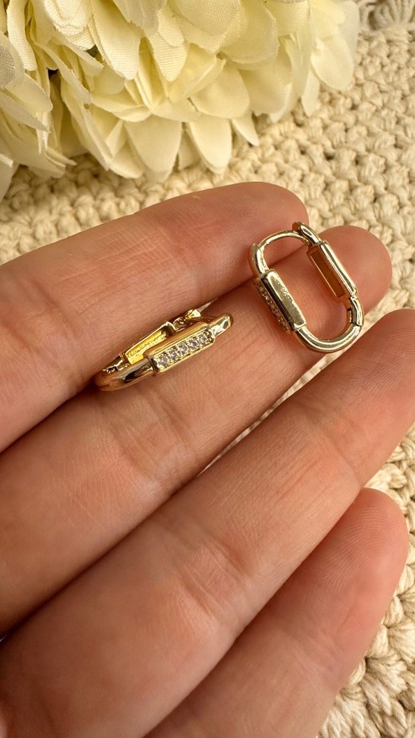 Producto - Aros rectos strass