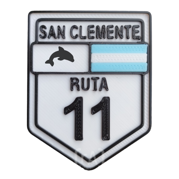Producto - Iman Ruta 11 Delfin San Clemente Blanco