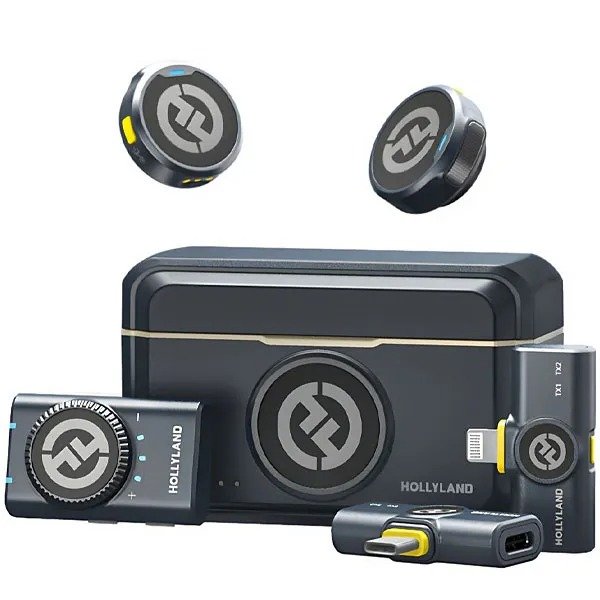 Producto - Hollyland Microfono LARK M2 Combo con Lightning y USB-C - Shine Coral