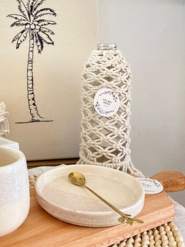 Producto - Botella en Macramé