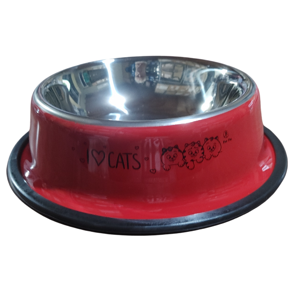 Producto - Comedero para gatos acero inoxidable base 18 cm - 2