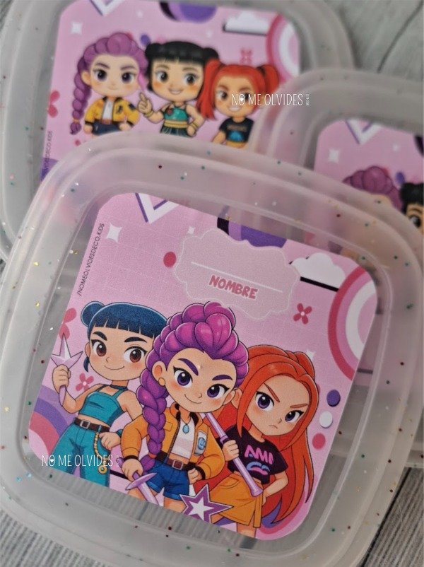 Producto - Tapper Cuadrado  GLITTER por 10 Uni. - 1