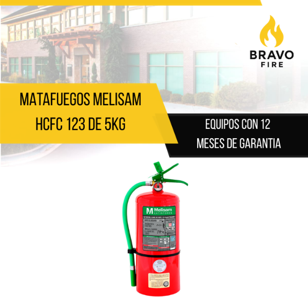 Producto - MATAFUEGOS MELISAM HCFC 123 DE 5kg