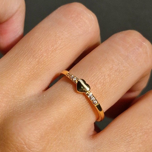 Producto - Anillo corazón liso