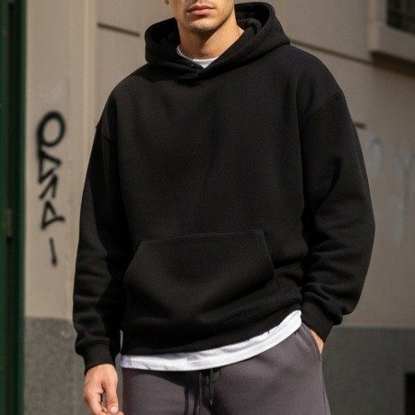 Producto - HOODIE RELAXED - NEGRO