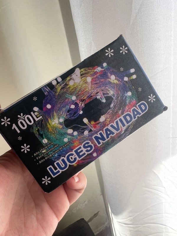 Producto - 100 luces de navidad tipo arroz cálida y color