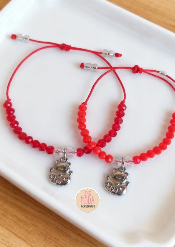 Producto - Pulseras gatito fortuna X2