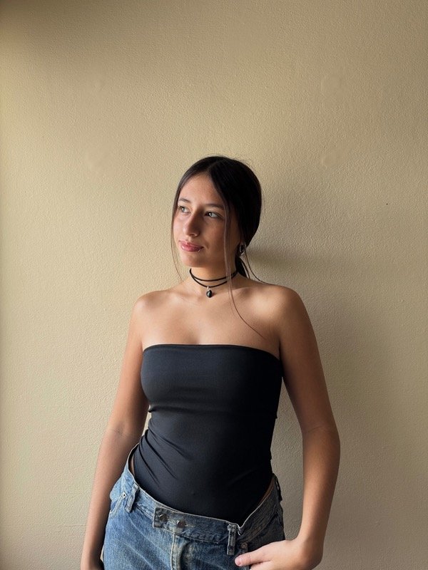 Producto - Body strapless microfibra (negro)