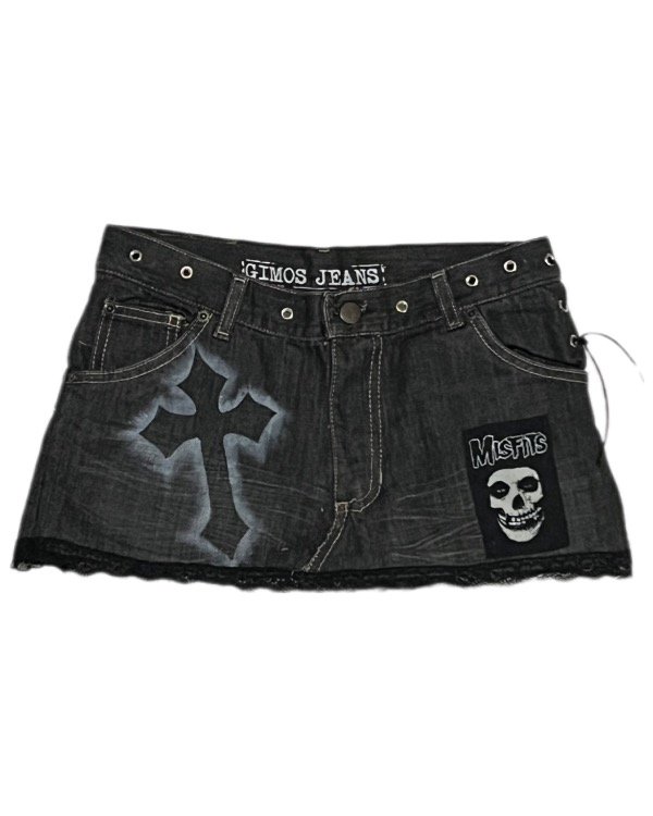 Producto - Mini falda custom Misfits talle 34
