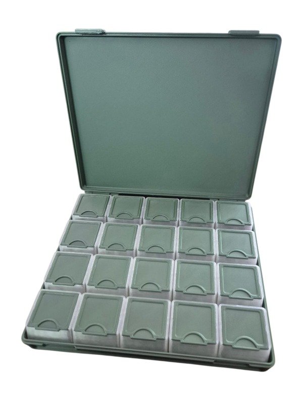 Producto - Organizador Kubo X20 Cajitas - Verde Militar