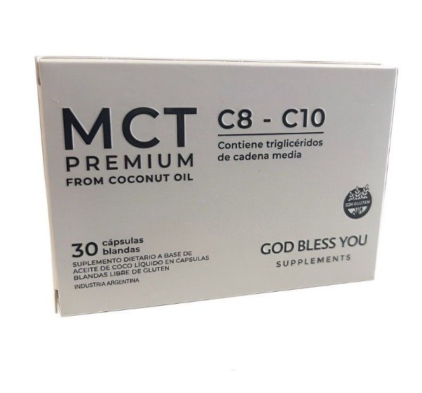 Producto - Suplemento Dietario MCT Premium por 30 copsulas - God Bless You-