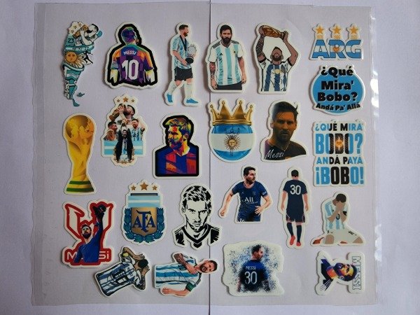 Producto - Messi Stickers Plancha 28 cm x 25 cm