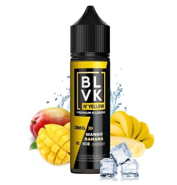 Producto - (FREEBASE) BLVK N' YELLOW 3MG - MANGO BANANA ICE