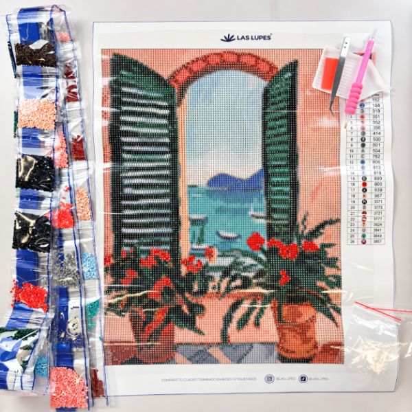 Producto - DIAMOND PAINTING - Ventana abierta - 0