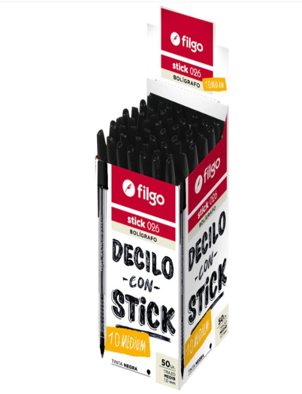 Producto - Lapicera Filgo Stick NEGRA