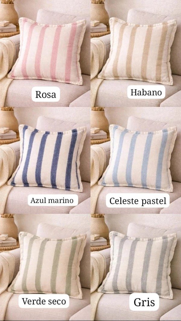 Producto - PROMO ALMOHADONES RAYADOS