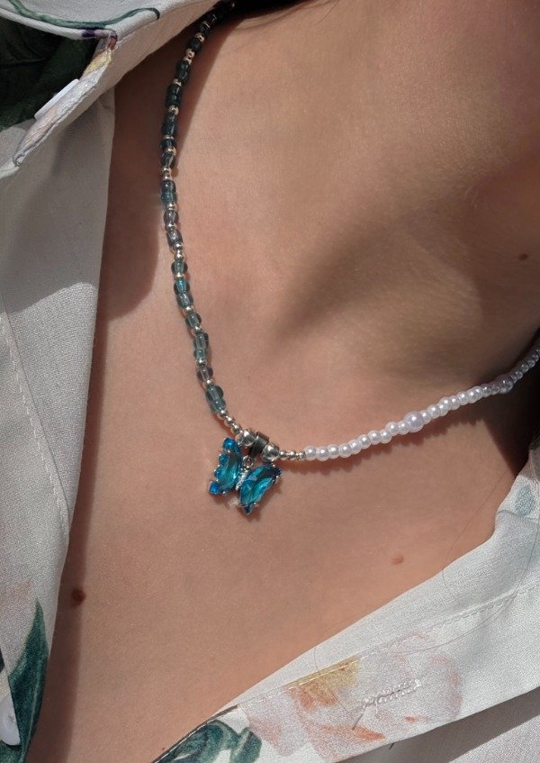 Producto - Collar Mariposa Celeste - 3