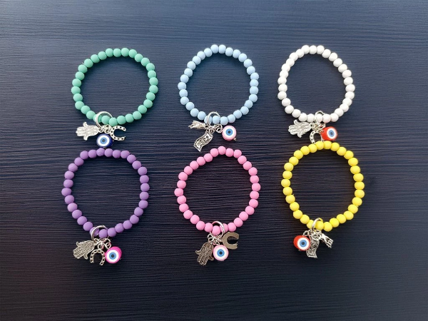 Producto - PULSERA COLGANTE OJO TURCO COLORES PASTEL