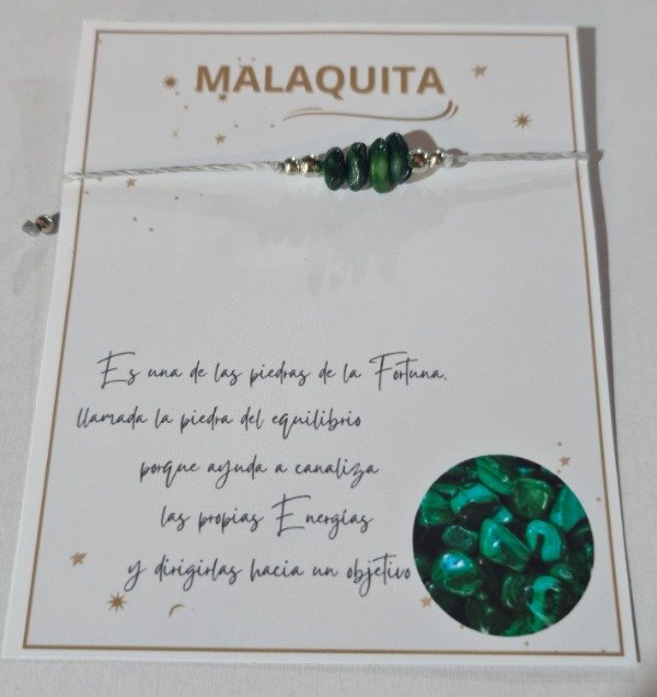 Producto - Pulsera hilo escalla malaquita