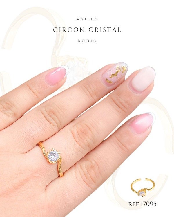 Producto - ANILLO CIRCON CRISTAL REF 17095
